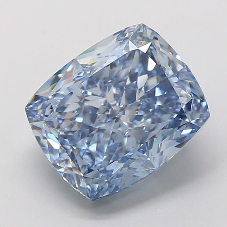 Loose Diamond - CUSHION MODIFIED 5.03ct Fancy Vivid Blue VS2: Loose Diamond - CUSHION MODIFIED 5.03ct Fancy Vivid Blue VS2 Source: This is a real non-mined Diamond that has been grown in a lab Shape: CUSHION MODIFIED Carats: 5.03 Color: Fancy Vivid Blue Certific