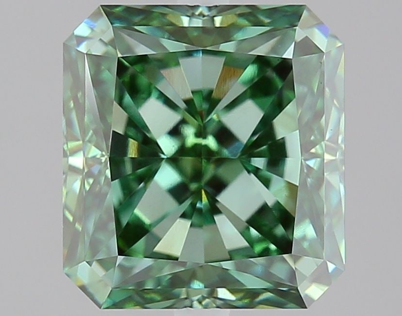 Loose Diamond - RADIANT 3.05ct Fancy Vivid Green VS1: Loose Diamond - RADIANT 3.05ct Fancy Vivid Green VS1 Source: This is a real non-mined Diamond that has been grown in a lab Shape: RADIANT Carats: 3.05 Color: Fancy Vivid Green Certification: IGI Video
