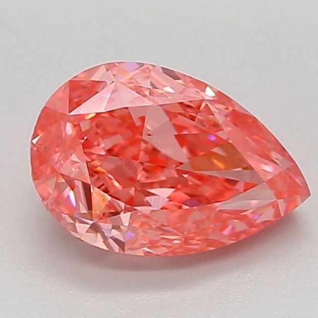 Loose Diamond - PEAR 2.55ct Fancy Vivid Pink VVS2: Loose Diamond - PEAR 2.55ct Fancy Vivid Pink VVS2 Source: This is a real non-mined Diamond that has been grown in a lab Shape: PEAR Carats: 2.55 Color: Fancy Vivid Pink Certification: IGI Video: