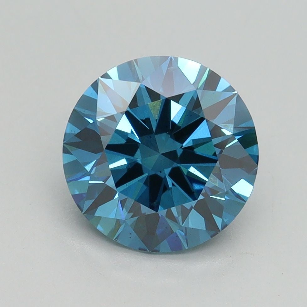 Ideal Loose Diamond - ROUND 2.16ct Fancy Vivid Blue VS2 (1 of 1)
