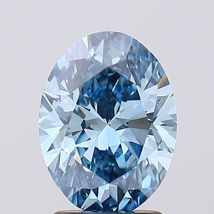Loose Diamond - OVAL 2.0ct Fancy Vivid Blue VS2: Loose Diamond - OVAL 2.0ct Fancy Vivid Blue VS2 Source: This is a real non-mined Diamond that has been grown in a lab Shape: OVAL Carats: 2.0 Color: Fancy Vivid Blue Certification: IGI Video: