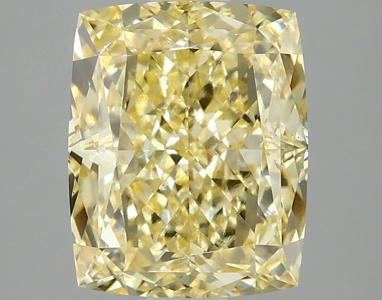 Loose Diamond - CUSHION MODIFIED 3.04ct Fancy Intense Yellow VVS2: Loose Diamond - CUSHION MODIFIED 3.04ct Fancy Intense Yellow VVS2 Source: This is a real non-mined Diamond that has been grown in a lab Shape: CUSHION MODIFIED Carats: 3.04 Color: Fancy Intense Yellow