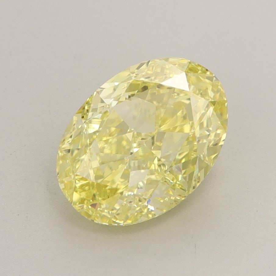 Loose Diamond - OVAL 2.04ct Fancy Vivid Yellow VS1: Loose Diamond - OVAL 2.04ct Fancy Vivid Yellow VS1 Source: This is a real non-mined Diamond that has been grown in a lab Shape: OVAL Carats: 2.04 Color: Fancy Vivid Yellow Certification: IGI Video: