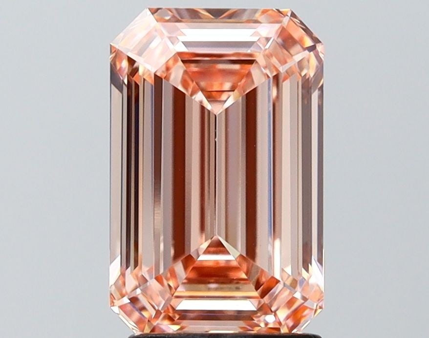 Loose Diamond - EMERALD 2.53ct Fancy Intense Pink VS1: Loose Diamond - EMERALD 2.53ct Fancy Intense Pink VS1 Source: This is a real non-mined Diamond that has been grown in a lab Shape: EMERALD Carats: 2.53 Color: Fancy Intense Pink Certification: IGI Vid