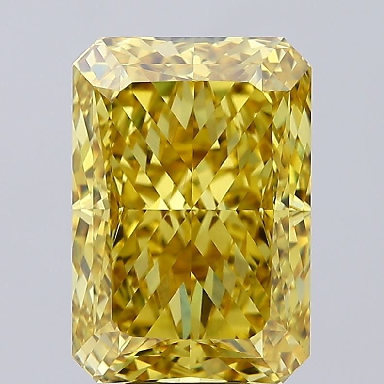Loose Diamond - RADIANT 10.09ct Fancy Vivid Yellow VVS2: Loose Diamond - RADIANT 10.09ct Fancy Vivid Yellow VVS2 Source: This is a real non-mined Diamond that has been grown in a lab Shape: RADIANT Carats: 10.09 Color: Fancy Vivid Yellow Certification: IGI 