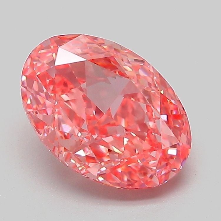Loose Diamond - OVAL 1.95ct Fancy Vivid Pink VVS2: Loose Diamond - OVAL 1.95ct Fancy Vivid Pink VVS2 Source: This is a real non-mined Diamond that has been grown in a lab Shape: OVAL Carats: 1.95 Color: Fancy Vivid Pink Certification: IGI Video: