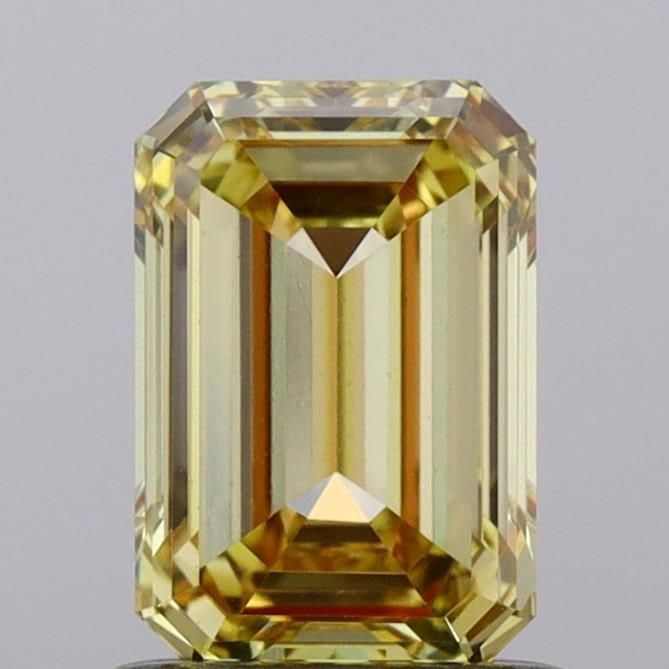 Loose Diamond - EMERALD 1.01ct Fancy Vivid Yellow VS1: Loose Diamond - EMERALD 1.01ct Fancy Vivid Yellow VS1 Source: This is a real non-mined Diamond that has been grown in a lab Shape: EMERALD Carats: 1.01 Color: Fancy Vivid Yellow Certification: NONE Vi