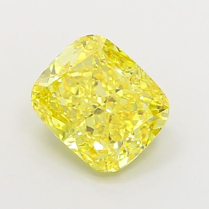 Loose Diamond - CUSHION MODIFIED 3.02ct Fancy Vivid Yellow VS1: Loose Diamond - CUSHION MODIFIED 3.02ct Fancy Vivid Yellow VS1 Source: This is a real non-mined Diamond that has been grown in a lab Shape: CUSHION MODIFIED Carats: 3.02 Color: Fancy Vivid Yellow Cert