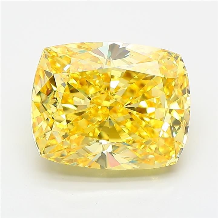 Loose Diamond - CUSHION MODIFIED 5.08ct Fancy Vivid Yellow VS1: Loose Diamond - CUSHION MODIFIED 5.08ct Fancy Vivid Yellow VS1 Source: This is a real non-mined Diamond that has been grown in a lab Shape: CUSHION MODIFIED Carats: 5.08 Color: Fancy Vivid Yellow Cert