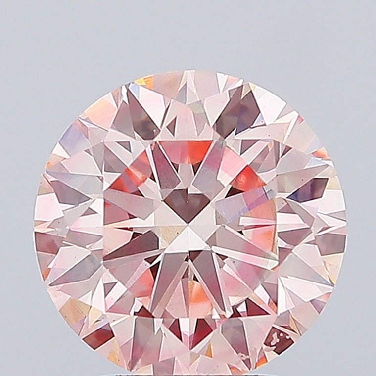 Loose Diamond - ROUND 4.1ct Fancy Vivid Pink VS2 (1 of 1)