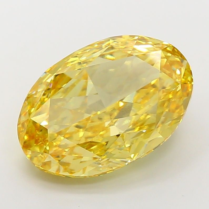 Loose Diamond - OVAL 15.06ct Fancy Vivid Yellow VS1: Loose Diamond - OVAL 15.06ct Fancy Vivid Yellow VS1 Source: This is a real non-mined Diamond that has been grown in a lab Shape: OVAL Carats: 15.06 Color: Fancy Vivid Yellow Certification: IGI Video: