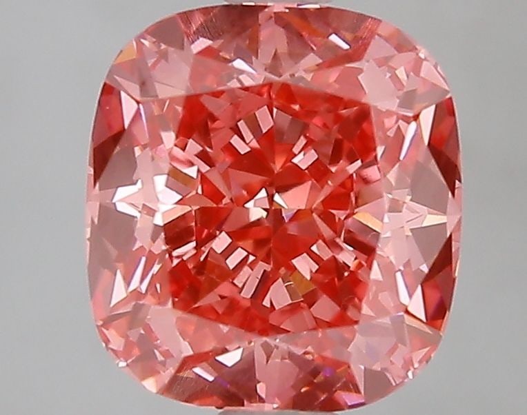 Loose Diamond - CUSHION MODIFIED 3.06ct Fancy Vivid Pink VS1: Loose Diamond - CUSHION MODIFIED 3.06ct Fancy Vivid Pink VS1 Source: This is a real non-mined Diamond that has been grown in a lab Shape: CUSHION MODIFIED Carats: 3.06 Color: Fancy Vivid Pink Certific