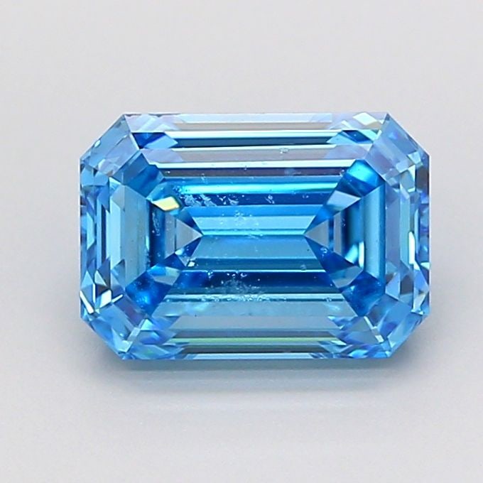 Loose Diamond - EMERALD 1.74ct Fancy Vivid Blue VS1 (1 of 1)