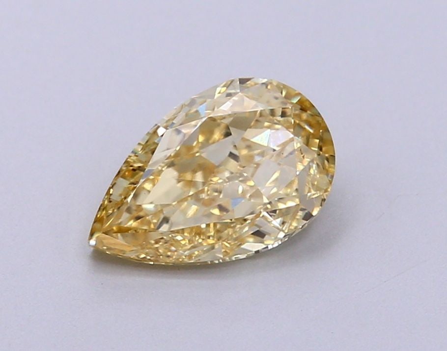 Loose Diamond - PEAR 1.04ct Fancy Intense Yellow VS1: Loose Diamond - PEAR 1.04ct Fancy Intense Yellow VS1 Source: This is a real non-mined Diamond that has been grown in a lab Shape: PEAR Carats: 1.04 Color: Fancy Intense Yellow Certification: IGI Video