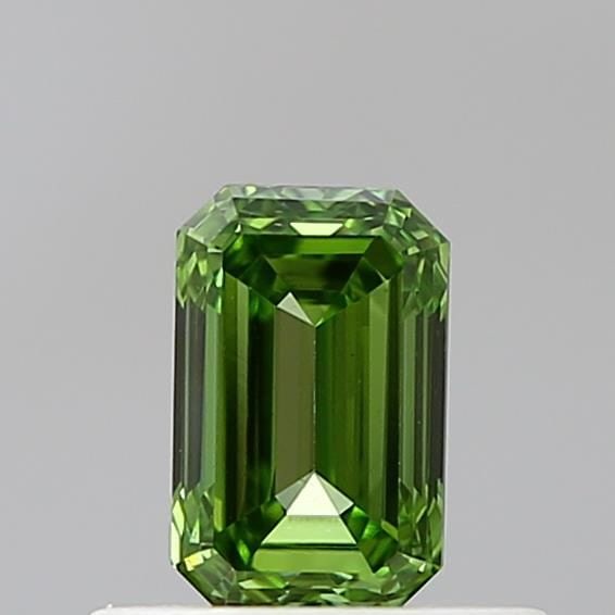Loose Diamond - EMERALD 0.51ct Fancy Vivid Green VS1: Loose Diamond - EMERALD 0.51ct Fancy Vivid Green VS1 Source: This is a real non-mined Diamond that has been grown in a lab Shape: EMERALD Carats: 0.51 Color: Fancy Vivid Green Certification: IGI Video