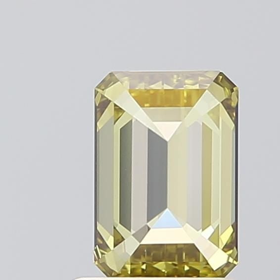 Loose Diamond - EMERALD 1.02ct Fancy Intense Yellowish Green VS1: Loose Diamond - EMERALD 1.02ct Fancy Intense Yellowish Green VS1 Source: This is a real non-mined Diamond that has been grown in a lab Shape: EMERALD Carats: 1.02 Color: Fancy Intense Yellowish Green 
