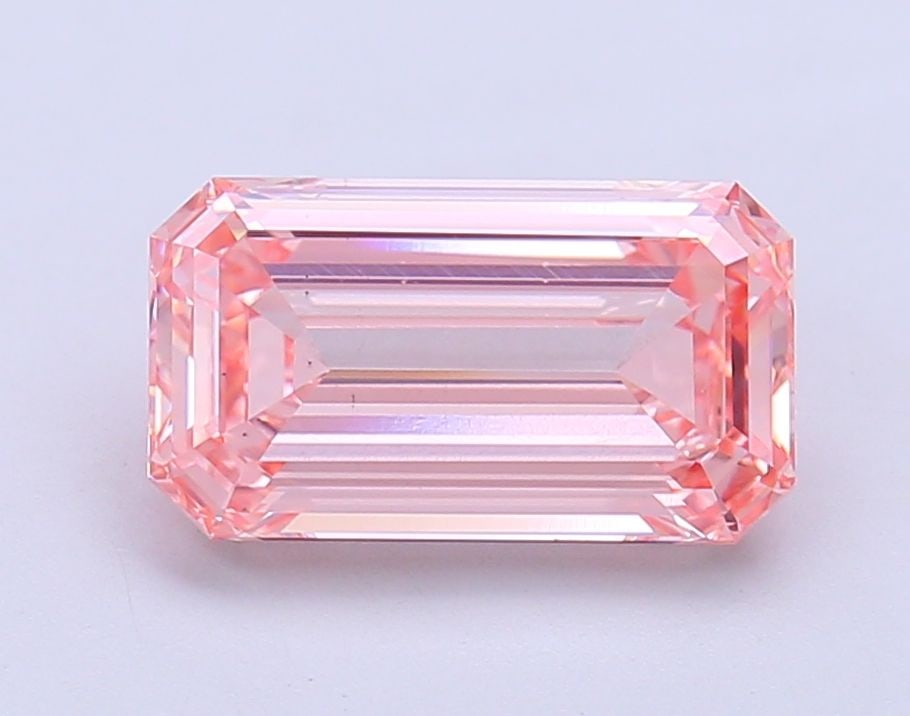 Loose Diamond - EMERALD 3.0ct Fancy Intense Pink VS2: Loose Diamond - EMERALD 3.0ct Fancy Intense Pink VS2 Source: This is a real non-mined Diamond that has been grown in a lab Shape: EMERALD Carats: 3.0 Color: Fancy Intense Pink Certification: IGI Video