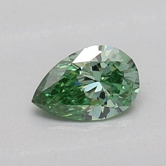 Loose Diamond - PEAR 0.18ct Fancy Vivid Green VS1: Loose Diamond - PEAR 0.18ct Fancy Vivid Green VS1 Source: This is a real non-mined Diamond that has been grown in a lab Shape: PEAR Carats: 0.18 Color: Fancy Vivid Green Certification: IGI Video:
