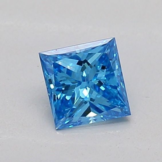 Loose Diamond - PRINCESS 0.23ct Fancy Vivid Blue VVS2: Loose Diamond - PRINCESS 0.23ct Fancy Vivid Blue VVS2 Source: This is a real non-mined Diamond that has been grown in a lab Shape: PRINCESS Carats: 0.23 Color: Fancy Vivid Blue Certification: IGI The 