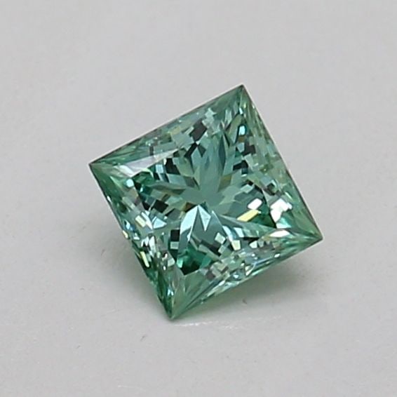 Loose Diamond - PRINCESS 0.19ct Fancy Vivid Green VS1: Loose Diamond - PRINCESS 0.19ct Fancy Vivid Green VS1 Source: This is a real non-mined Diamond that has been grown in a lab Shape: PRINCESS Carats: 0.19 Color: Fancy Vivid Green Certification: IGI The