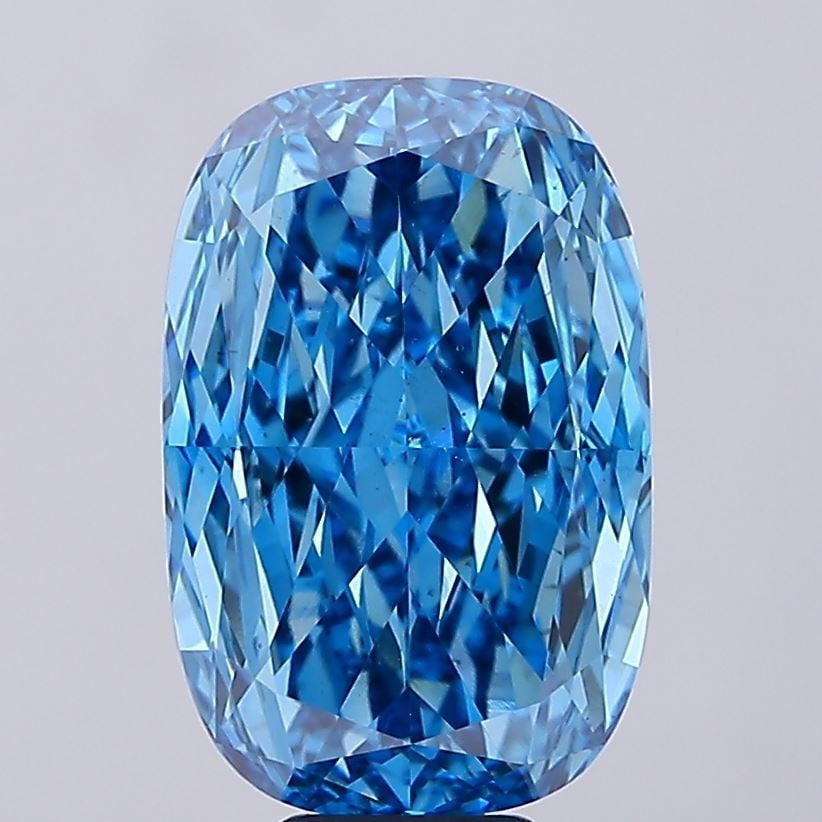 Loose Diamond - CUSHION MODIFIED 10.06ct Fancy Vivid Blue VS2: Loose Diamond - CUSHION MODIFIED 10.06ct Fancy Vivid Blue VS2 Source: This is a real non-mined Diamond that has been grown in a lab Shape: CUSHION MODIFIED Carats: 10.06 Color: Fancy Vivid Blue Certif