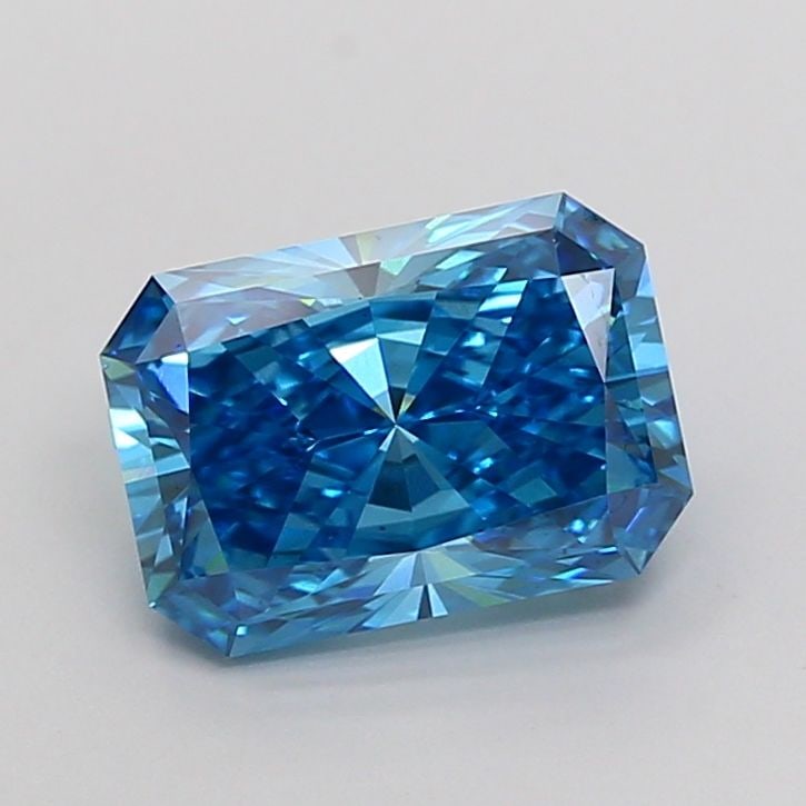 Loose Diamond - RADIANT 2.53ct Fancy Vivid Blue VS2: Loose Diamond - RADIANT 2.53ct Fancy Vivid Blue VS2 Source: This is a real non-mined Diamond that has been grown in a lab Shape: RADIANT Carats: 2.53 Color: Fancy Vivid Blue Certification: IGI Video: