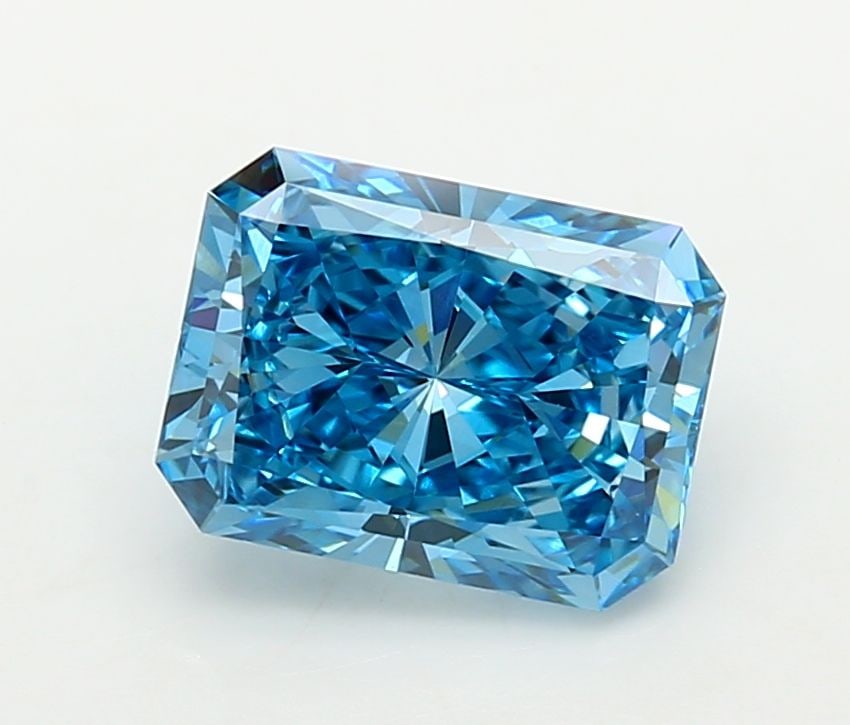 Loose Diamond - RADIANT 2.03ct Fancy Vivid Blue VVS2: Loose Diamond - RADIANT 2.03ct Fancy Vivid Blue VVS2 Source: This is a real non-mined Diamond that has been grown in a lab Shape: RADIANT Carats: 2.03 Color: Fancy Vivid Blue Certification: IGI Video: