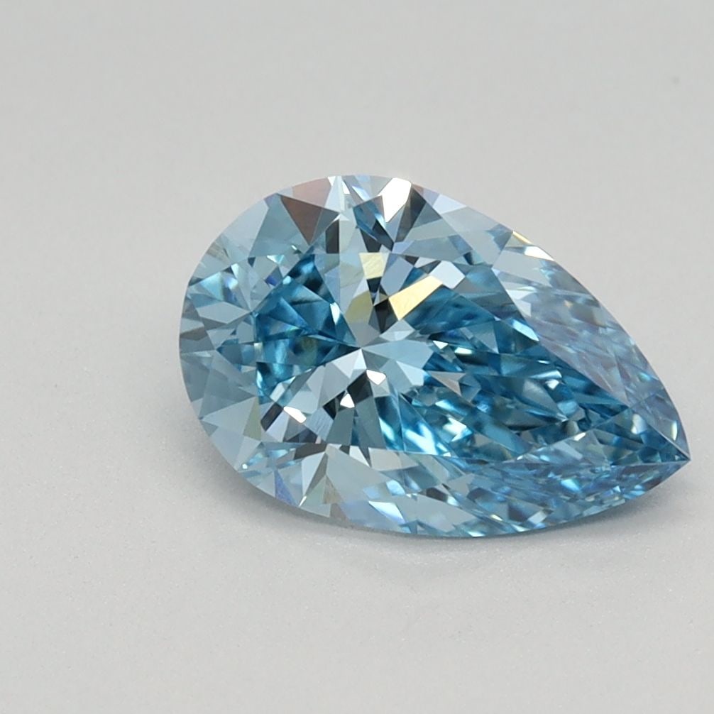 Loose Diamond - PEAR 1.15ct Fancy Vivid Blue VS1: Loose Diamond - PEAR 1.15ct Fancy Vivid Blue VS1 Source: This is a real non-mined Diamond that has been grown in a lab Shape: PEAR Carats: 1.15 Color: Fancy Vivid Blue Certification: IGI Video: