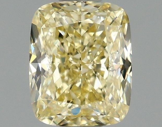 Loose Diamond - CUSHION MODIFIED 1.01ct Fancy Intense Yellow VS1: Loose Diamond - CUSHION MODIFIED 1.01ct Fancy Intense Yellow VS1 Source: This is a real non-mined Diamond that has been grown in a lab Shape: CUSHION MODIFIED Carats: 1.01 Color: Fancy Intense Yellow 