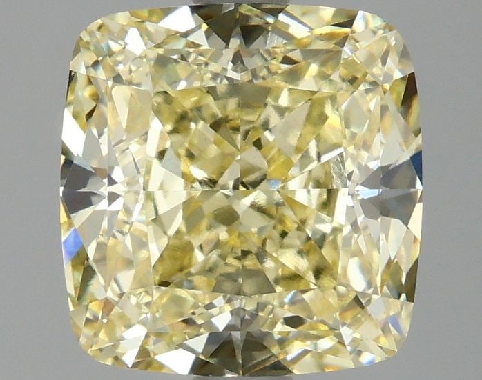 Loose Diamond - CUSHION MODIFIED 3.07ct Fancy Intense Yellow VS1: Loose Diamond - CUSHION MODIFIED 3.07ct Fancy Intense Yellow VS1 Source: This is a real non-mined Diamond that has been grown in a lab Shape: CUSHION MODIFIED Carats: 3.07 Color: Fancy Intense Yellow 