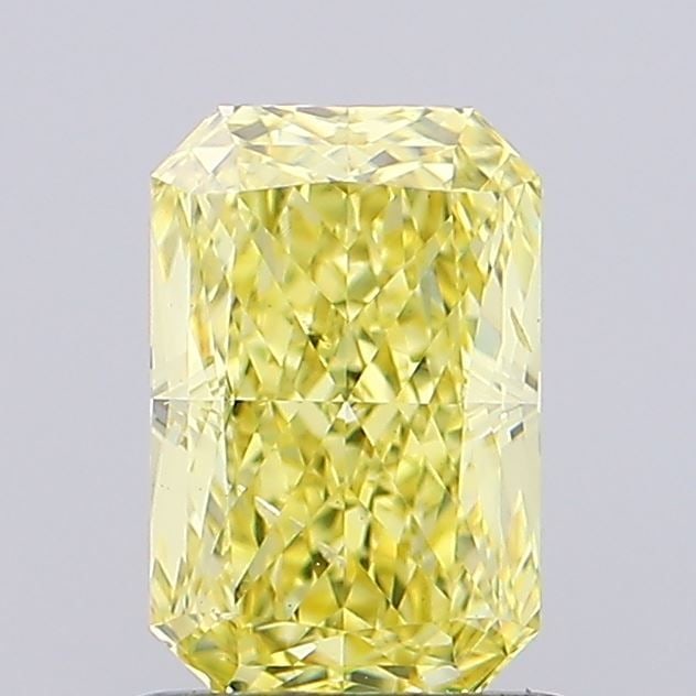 Loose Diamond - RADIANT 1.02ct Fancy Intense Yellow VS2: Loose Diamond - RADIANT 1.02ct Fancy Intense Yellow VS2 Source: This is a real non-mined Diamond that has been grown in a lab Shape: RADIANT Carats: 1.02 Color: Fancy Intense Yellow Certification: IGI