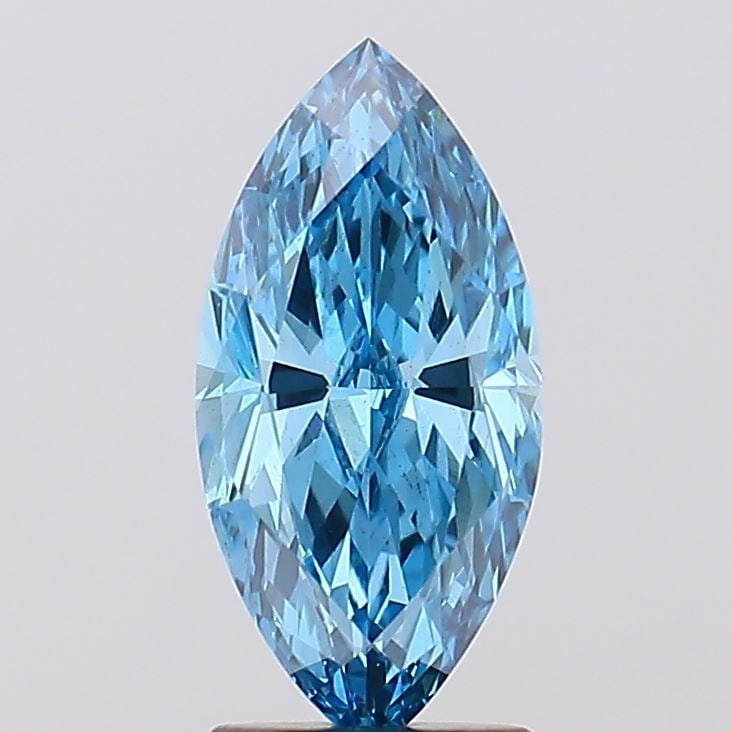 Loose Diamond - MARQUISE 2.01ct Fancy Vivid Blue VS2: Loose Diamond - MARQUISE 2.01ct Fancy Vivid Blue VS2 Source: This is a real non-mined Diamond that has been grown in a lab Shape: MARQUISE Carats: 2.01 Color: Fancy Vivid Blue Certification: IGI Video