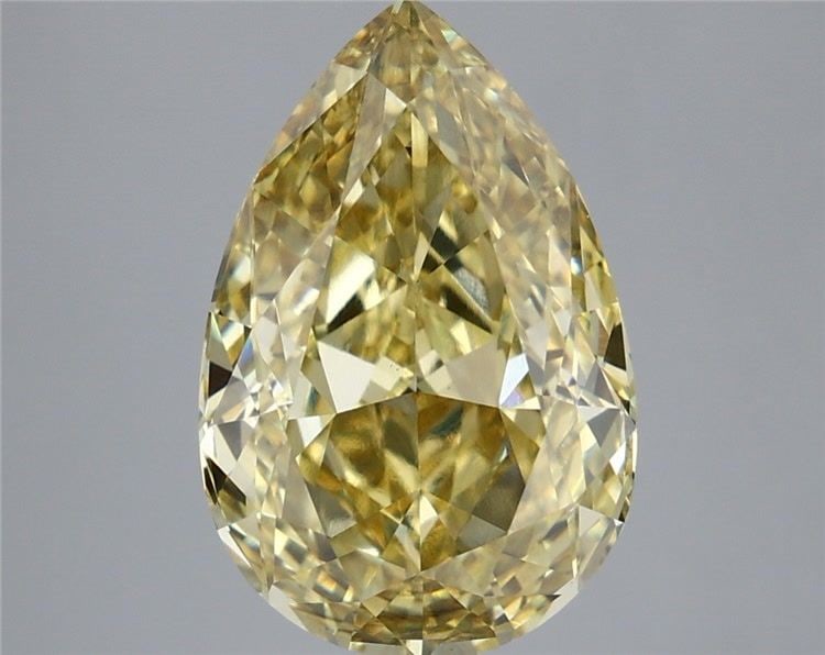 Loose Diamond - PEAR 5.1ct Fancy Intense Yellow VS2: Loose Diamond - PEAR 5.1ct Fancy Intense Yellow VS2 Source: This is a real non-mined Diamond that has been grown in a lab Shape: PEAR Carats: 5.1 Color: Fancy Intense Yellow Certification: IGI Video: