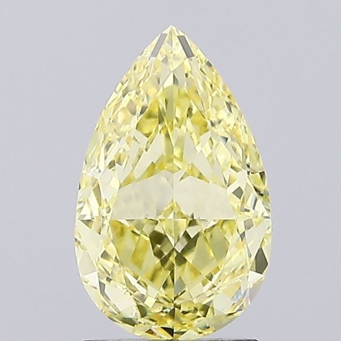 Loose Diamond - PEAR 2.09ct Fancy Intense Yellow VS1: Loose Diamond - PEAR 2.09ct Fancy Intense Yellow VS1 Source: This is a real non-mined Diamond that has been grown in a lab Shape: PEAR Carats: 2.09 Color: Fancy Intense Yellow Certification: IGI Video