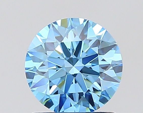 Ideal Loose Diamond - ROUND 1.01ct Fancy Vivid Blue VVS2: Ideal Loose Diamond - ROUND 1.01ct Fancy Vivid Blue VVS2 Source: This is a real non-mined Diamond that has been grown in a lab Shape: ROUND Carats: 1.01 Color: Fancy Vivid Blue Certification: IGI Vide