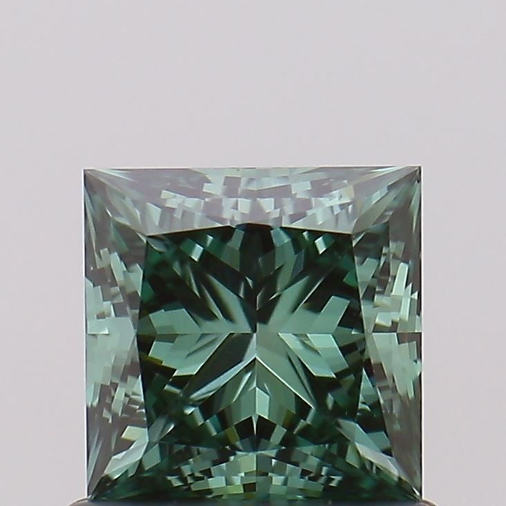 Loose Diamond - PRINCESS 0.76ct Fancy Vivid Green VVS2: Loose Diamond - PRINCESS 0.76ct Fancy Vivid Green VVS2 Source: This is a real non-mined Diamond that has been grown in a lab Shape: PRINCESS Carats: 0.76 Color: Fancy Vivid Green Certification: NONE T