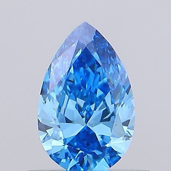 Loose Diamond - PEAR 0.41ct Fancy Vivid Blue VVS2: Loose Diamond - PEAR 0.41ct Fancy Vivid Blue VVS2 Source: This is a real non-mined Diamond that has been grown in a lab Shape: PEAR Carats: 0.41 Color: Fancy Vivid Blue Certification: NONE Video: