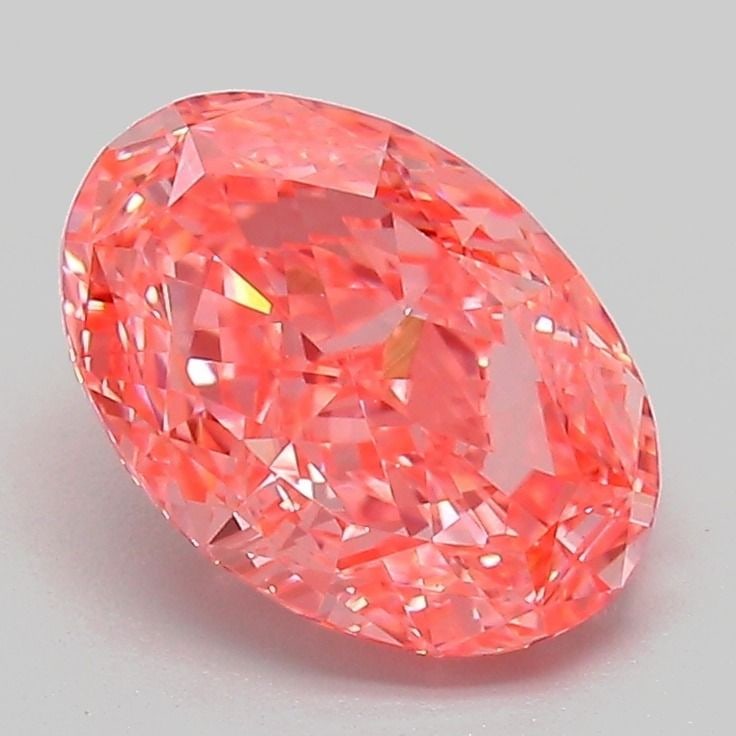 Loose Diamond - OVAL 2.06ct Fancy Vivid Pink VS1: Loose Diamond - OVAL 2.06ct Fancy Vivid Pink VS1 Source: This is a real non-mined Diamond that has been grown in a lab Shape: OVAL Carats: 2.06 Color: Fancy Vivid Pink Certification: IGI Video: