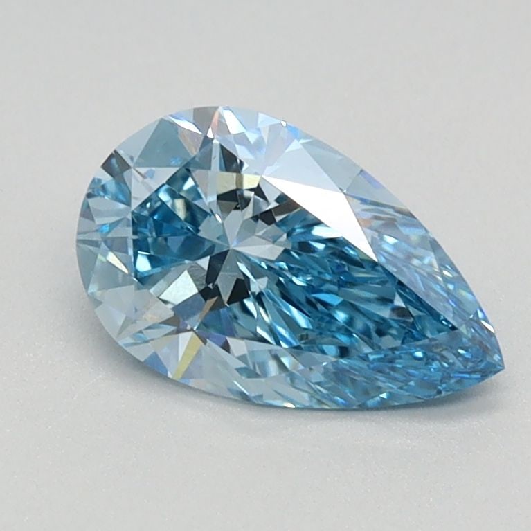 Loose Diamond - PEAR 0.8ct Fancy Vivid Blue VS1: Loose Diamond - PEAR 0.8ct Fancy Vivid Blue VS1 Source: This is a real non-mined Diamond that has been grown in a lab Shape: PEAR Carats: 0.8 Color: Fancy Vivid Blue Certification: IGI Video: