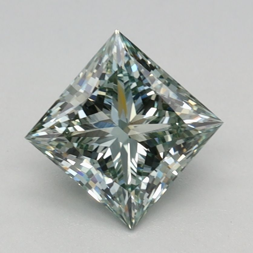 Loose Diamond - PRINCESS 1.09ct Fancy Intense Green VS1: Loose Diamond - PRINCESS 1.09ct Fancy Intense Green VS1 Source: This is a real non-mined Diamond that has been grown in a lab Shape: PRINCESS Carats: 1.09 Color: Fancy Intense Green Certification: IGI