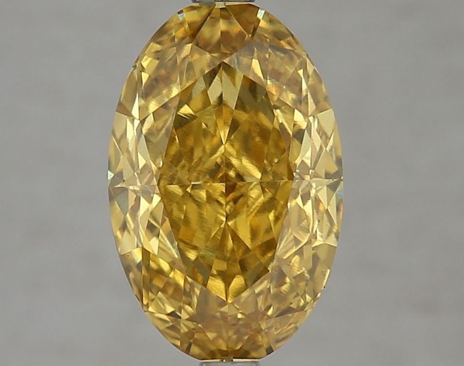 Loose Diamond - OVAL 4.05ct Fancy Vivid Yellow VS1: Loose Diamond - OVAL 4.05ct Fancy Vivid Yellow VS1 Source: This is a real non-mined Diamond that has been grown in a lab Shape: OVAL Carats: 4.05 Color: Fancy Vivid Yellow Certification: IGI Video: