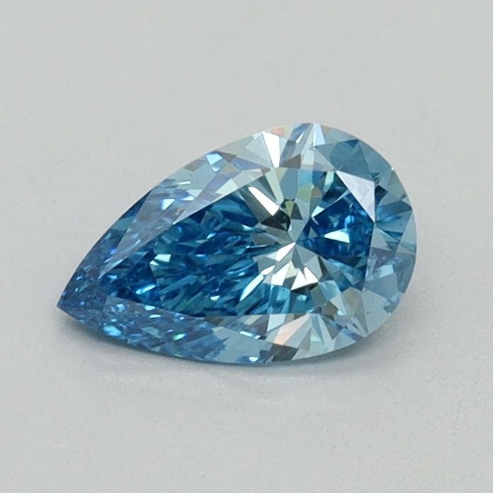 Loose Diamond - PEAR 0.5ct Fancy Blue VS2: Loose Diamond - PEAR 0.5ct Fancy Blue VS2 Source: This is a real non-mined Diamond that has been grown in a lab Shape: PEAR Carats: 0.5 Color: Fancy Blue Certification: NONE Video: