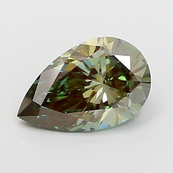 Loose Diamond - PEAR 0.89ct Fancy Vivid Green VS2: Loose Diamond - PEAR 0.89ct Fancy Vivid Green VS2 Source: This is a real non-mined Diamond that has been grown in a lab Shape: PEAR Carats: 0.89 Color: Fancy Vivid Green Certification: IGI Video: