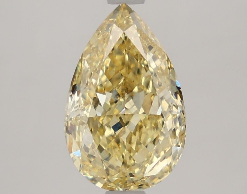Loose Diamond - PEAR 2.08ct Fancy Intense Yellow VS1: Loose Diamond - PEAR 2.08ct Fancy Intense Yellow VS1 Source: This is a real non-mined Diamond that has been grown in a lab Shape: PEAR Carats: 2.08 Color: Fancy Intense Yellow Certification: IGI Video