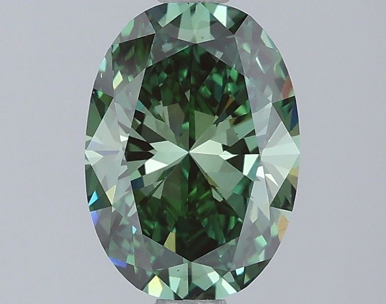 Loose Diamond - OVAL 1.5ct Fancy Vivid Green VS1: Loose Diamond - OVAL 1.5ct Fancy Vivid Green VS1 Source: This is a real non-mined Diamond that has been grown in a lab Shape: OVAL Carats: 1.5 Color: Fancy Vivid Green Certification: IGI Video: