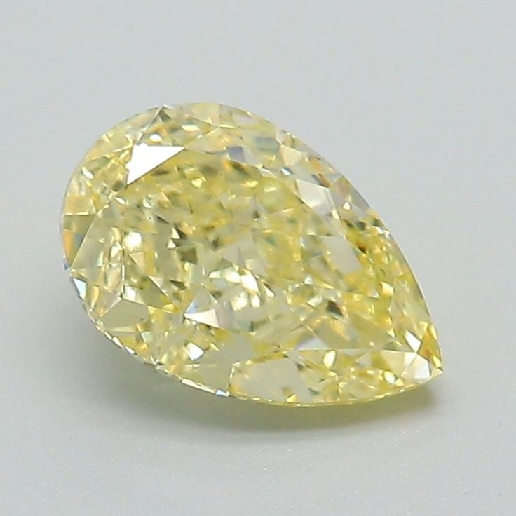 Loose Diamond - PEAR 1.23ct Fancy Intense Yellow VS1: Loose Diamond - PEAR 1.23ct Fancy Intense Yellow VS1 Source: This is a real non-mined Diamond that has been grown in a lab Shape: PEAR Carats: 1.23 Color: Fancy Intense Yellow Certification: IGI Video