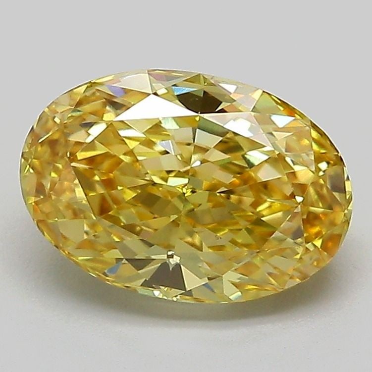 Loose Diamond - OVAL 2.0ct Fancy Intense Yellow VVS2: Loose Diamond - OVAL 2.0ct Fancy Intense Yellow VVS2 Source: This is a real non-mined Diamond that has been grown in a lab Shape: OVAL Carats: 2.0 Color: Fancy Intense Yellow Certification: IGI Video:
