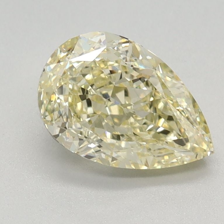 Loose Diamond - PEAR 1.11ct Fancy Light Yellow VS1: Loose Diamond - PEAR 1.11ct Fancy Light Yellow VS1 Source: This is a real non-mined Diamond that has been grown in a lab Shape: PEAR Carats: 1.11 Color: Fancy Light Yellow Certification: IGI Video: