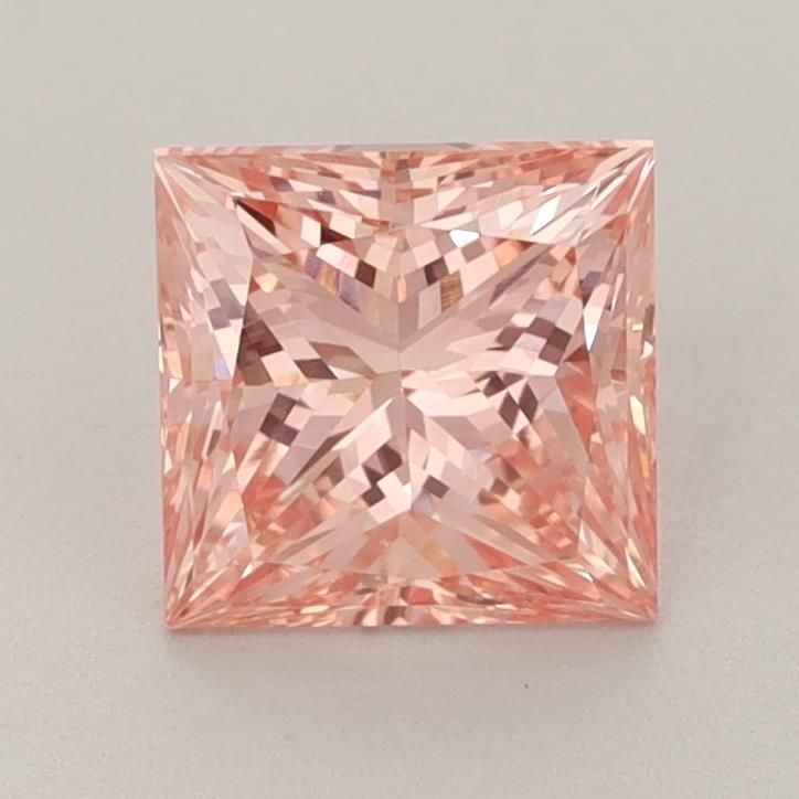 Loose Diamond - PRINCESS 1.6ct Fancy Vivid Orange Pink VS2: Loose Diamond - PRINCESS 1.6ct Fancy Vivid Orange Pink VS2 Source: This is a real non-mined Diamond that has been grown in a lab Shape: PRINCESS Carats: 1.6 Color: Fancy Vivid Orange Pink Certificatio