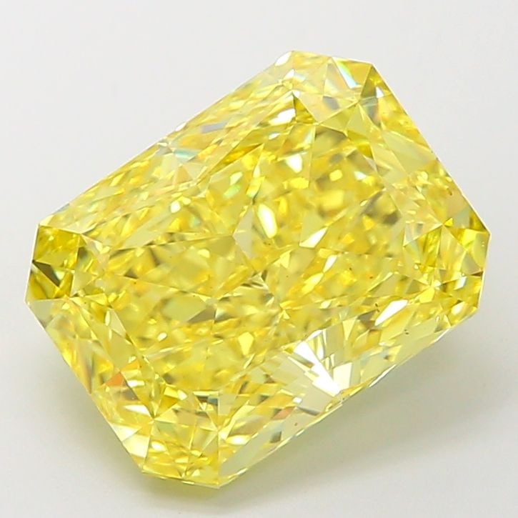Loose Diamond - RADIANT 5.74ct Fancy Vivid Yellow VS2: Loose Diamond - RADIANT 5.74ct Fancy Vivid Yellow VS2 Source: This is a real non-mined Diamond that has been grown in a lab Shape: RADIANT Carats: 5.74 Color: Fancy Vivid Yellow Certification: IGI Vid